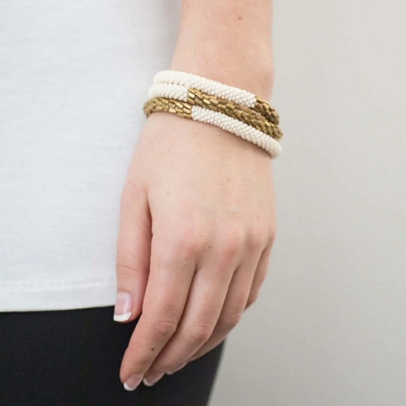 HEMA STATEMENT High Quality Roll-On® Bracelet, CREAM #1 (3 pieces) - Picture 2 of 5